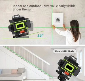 Nivel Láser Autonivelante de 360°, 16 Líneas, Profesional, Alta Luminosidad, Verde, 4D, para Construcción, P51018 360 P51018 P51018 P - Product Image 5