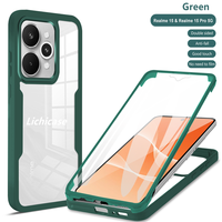 Lichicase 360 °   Coque intégrale pour Realme C83 C100 Note 80, pare-chocs en TPU, coque arrière transparente en acrylique pour téléphone portable