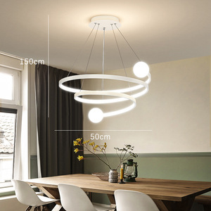 Nordic Style LED Ceiling <b>Light</b> Modern Minimalist Luxury Chandelier for Living Room <b>Dining</b> Room Unique Pendant <b>Light</b> for Bedroom - Product Image 2