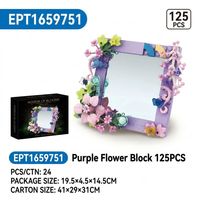 Ensemble de blocs de construction de fleurs éternelles EPT DIY, 110-206 pièces, miniatures de tournesols et de roses, briques de jardin, décoration de la maison, jouet floral de simulation
