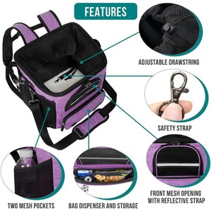 <span class=keywords><strong>Cestino</strong></span> Ventilato <span class=keywords><strong>per</strong></span> Bicicletta <span class=keywords><strong>per</strong></span> Cani, Zaino con Finestra in Rete, Sedile Auto <span class=keywords><strong>per</strong></span> Animali Domestici, Comodo Trasportino <span class=keywords><strong>per</strong></span> Animali - Product Image 3