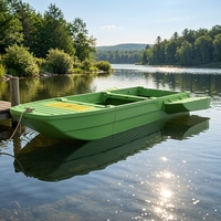 Bateau modulaire pliable en plastique PE léger, épaissi, renforcé, écologique, recyclable, grande capacité pour l'inspection solaire