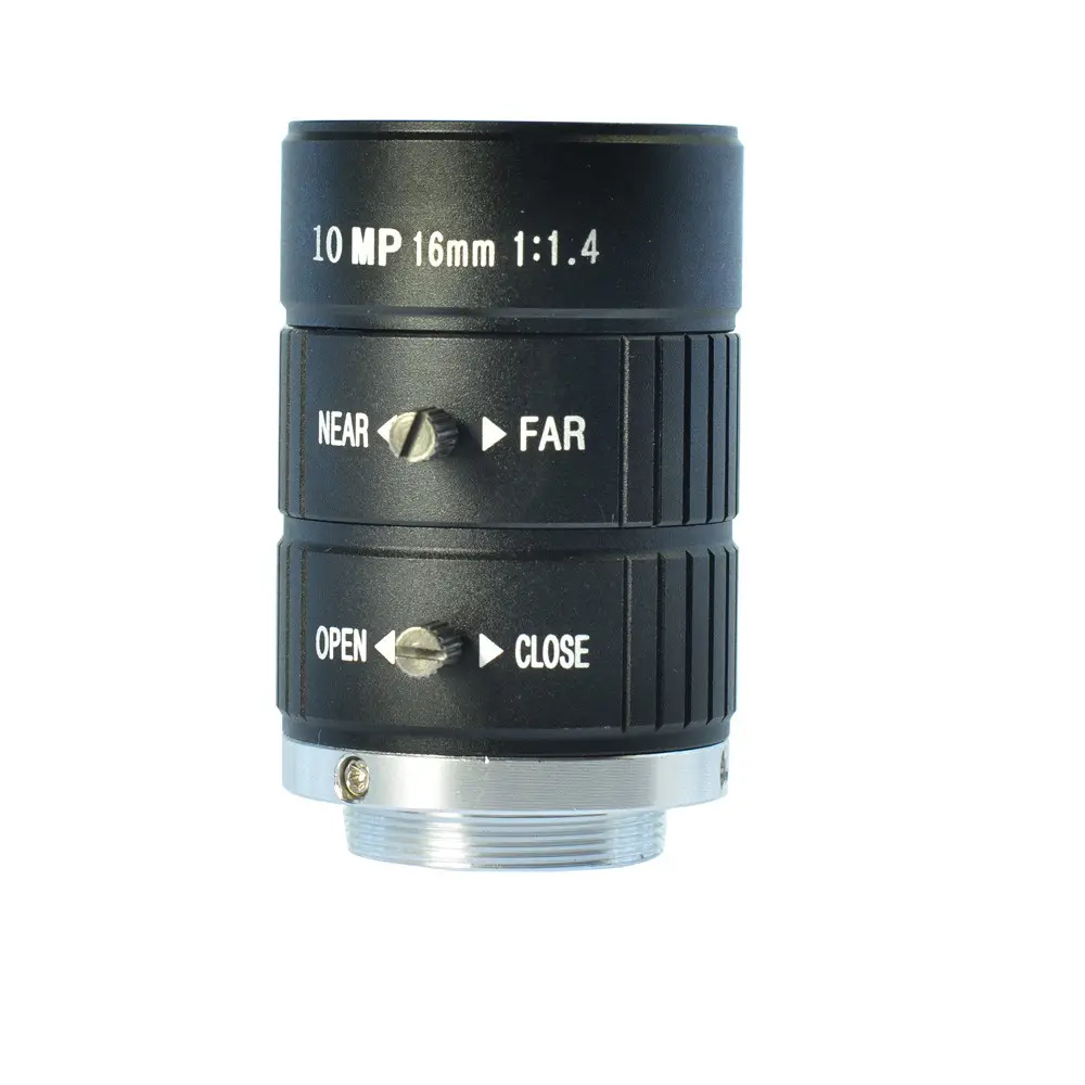 16mm 10MP HD CS gắn máy ảnh công nghiệp cố định hướng dẫn sử dụng Iris Focus Ống kính Zoom ống kính CCTV cho kính hiển vi công nghiệp hoặc Camera CCTV
