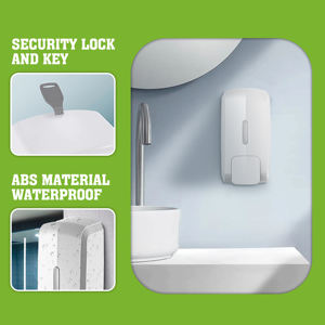 Dispensador de Jabón Manual de Espuma, Moderno, de Plástico, Montado en la Pared, Ecológico, Capacidad de 1000 ml, Acabado Blanco, para Oficina, Marca FANDA - Product Image 4