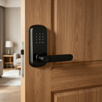 Serrure Intelligente de Luxe Premium en Aluminium avec Contrôle par Application Tuya, Verrou Électronique HR à Empreinte Digitale, Carte et Mot de Passe pour Location et Gîtes