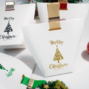 Wholesale Low MOQ 6x6x10cm Small Gift Bag Christmas Present Packaging Bag <b>Paper</b> Shopping Bags for Small Business - Product Image 4