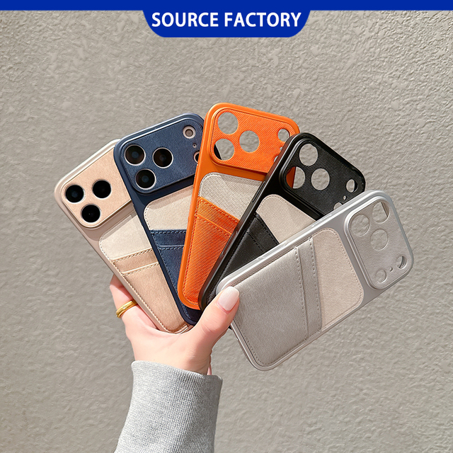 Wholesale Electroplated  Card Wallets Phone Cases with Card Slots for iPhone 17 16 Pro Max for Samsung 26 Plus Covers