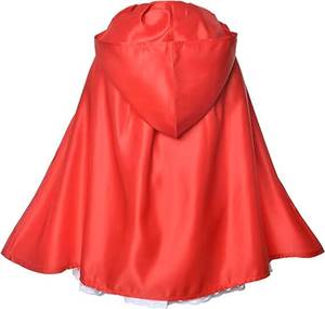 Costume d'Halloween pour enfants, filles, cosplay, adorable dessin animé, petit chaperon rouge, tenue de scène - Product Image 3