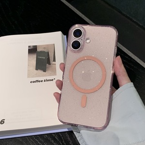 Trasparente Glitter magnetico morbido <span class=keywords><strong>Silicone</strong></span> senza fili copertura del caricatore trasparente per <span class=keywords><strong>iPhone</strong></span> 16 <span class=keywords><strong>13</strong></span> <span class=keywords><strong>Pro</strong></span> custodia del telefono custodia del telefono cellulare custodia <span class=keywords><strong>Max</strong></span> - Product Image 6