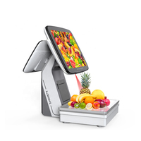 ZHONGJI POS AI, Báscula con Pantalla Táctil Capacitiva, Software, Impresora de Etiquetas, Reconocimiento de Códigos de Barras, Sistema Operativo Windows, 1 Año de Garantía