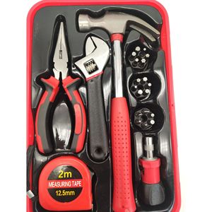 Juego de Herramientas Manuales Directo de Fábrica, 37x23x7.5cm, Acero al Cromo Vanadio, Herramientas Domésticas para Reparaciones del Hogar y Trabajos de Madera - Product Image 1