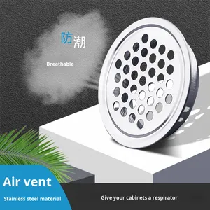ตู้เก็บรองเท้าสีดำพร้อมตะแกรงระบายอากาศสแตนเลส ฝาครอบตกแต่งสำหรับระบบ HVAC - Product Image 4