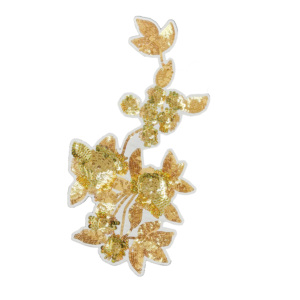 Вышитые нашивки с пайетками: Сердца, буквы, цифры, цветы. Блестящие аппликации с индивидуальным логотипом. Термоклеевые мультяшные нашивки для одежды. - Product Image 6