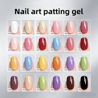 Nouveau vernis à ongles gel rotatif personnalisé avec logo, 18-24 compartiments, dégradé haute saturation, type transfert Pat Pat