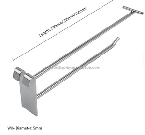 Wholesale Retail Store Utility Slotted <b>Hooks</b> Single Metal <b>Display</b> Hanging Pegboard <b>Hooks</b> for Supermarket Use - Product Image 2