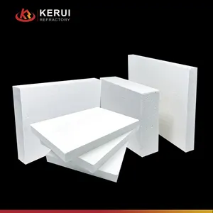 KERUI può resistere a più di 1000 gradi di isolamento in fibra di ceramica pannelli di silicato di calcio 600*300*65mm produce
