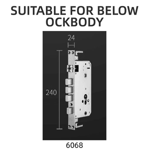 Quảng Châu onlense không thấm nước Khóa vân tay khóa xử lý khóa thông minh cho căn hộ - Product Image 5