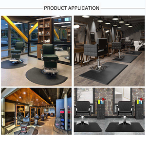 Alfombrilla Redonda Impermeable Antifatiga para Silla de Barbería, Alfombrilla Antifatiga para Salones de Belleza, Alfombrillas para Sillas de Peluquería - Product Image 3