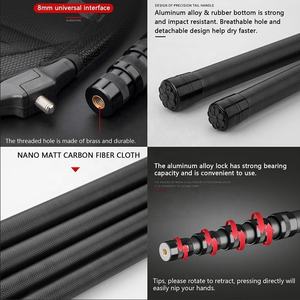 Épuisette de pêche avec poignée de poteau télescopique Portable filet de pêche en Fiber de carbone longue poignée cadeaux de pêche pour hommes pour l'acier - Product Image 3
