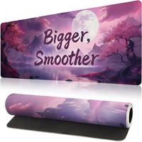 Grand tapis de souris de jeu style dessin animé en caoutchouc naturel, tapis de souris E-Sports antidérapant, grand format, coussin de clavier pour commande en gros