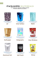 Sachet Doypack Personnalisé de Haute Qualité en Aluminium Imprimé, Écologique et Biodégradable pour Emballage Alimentaire