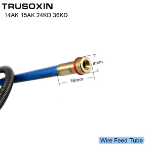 1 pièce Tube d'alimentation de fil MIG 3M 5M pour machines de soudage MIG, compatible avec les consommables de torche/pistolet 14K 15AK 24KD 36KD - Product Image 5
