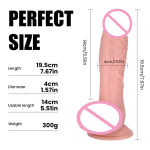 リアルなソフトディルド、プレミアムセックスマシン用システム付き、防水加熱バイブレーター - Product Image 6