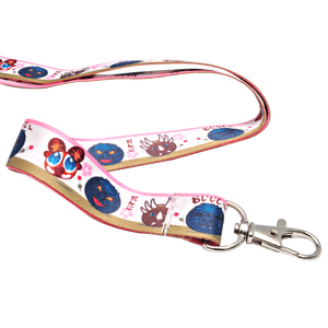 Hạnh Phúc Món Quà Tùy Chỉnh Polyester Thăng Hoa In Ấn Nhật Bản Phim Hoạt Hình Phim Hoạt Hình Nhân Vật Dây Buộc Với Logo - Product Image 2