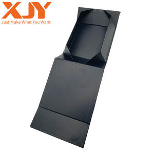Black candle shipping luxury rigid gift mailer magnetic custom logo packaging box