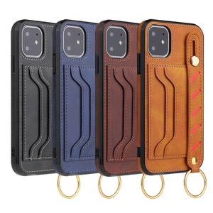 IVANHOE pour <span class=keywords><strong>iPhone</strong></span> 11 Pro Max étui de luxe affaires en cuir couture couverture pour <span class=keywords><strong>iphone</strong></span> 6 6S 7 8 Plus pour Samsung S10 Note10 étui - Product Image 2