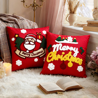 Housse de coussin brodée de style nordique vintage de qualité supérieure 2026 avec fermeture éclair dissimulée pour la décoration de canapé