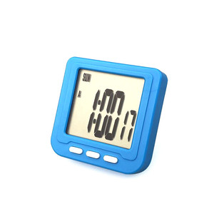 Réveil numérique avec écran LCD, en plastique, chronomètre, mini horloge électronique de bureau - Product Image 1