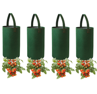 Feutre suspendu tomate sac de culture à l'envers planteur fraise légume fleur plante sacs de culture jardin Pot de plante