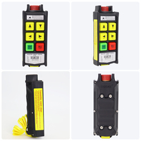 Télécommande de grue sans fil à 4 touches, double vitesse, étanche IP67, anti-parasitage, arrêt d'urgence, multi-tension AC/DC 36V-440V