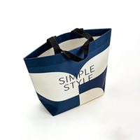 Sac de courses pliable en RPET recyclé, grand format, imperméable, promotionnel, réutilisable, avec logo personnalisé