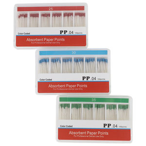 Materiali odontoiatri punto guttaperca Percha endodonzia in fibra di cotone punte odontoiatria Gp PP canale conica carta punto radice del dente - Product Image 1