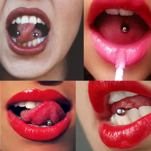 แหวนเจาะลิ้นไทเทเนียมแบบเกลียวภายนอก Gaby New Fashion G23 รุ่นคลาสสิก ผลิตจากวัสดุ ASTM F136 เหมาะสำหรับงานแต่งงาน หลายแบบ - Product Image 3