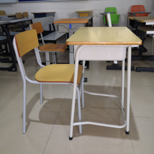 Conjunto de Escritorio y Silla Escolar Económico, Muebles Ergonómicos para Aula con Tablero de Contrachapado para Primaria y <span class=keywords><strong>Secundaria</strong></span> - Product Image 4