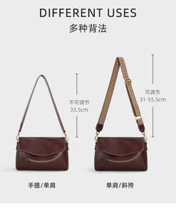 Luxury Designer Famous Fashion Luxury Genuine Leather <b>Crossbody</b> Handbags Women Ladies Shoulder Bags - Product Image 6