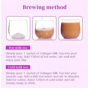 Thé au <span class=keywords><strong>lait</strong></span> au collagène Fabricant <span class=keywords><strong>de</strong></span> produits blanchissants pour la peau Peau au collagène et vitamine C Gluta Glow Sparkle Collagène Thé au <span class=keywords><strong>lait</strong></span> - Product Image 2