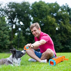 Lanzador Interactivo de Pelotas de Tenis para Perros AFP de Largo Alcance para Exteriores Lanzador de Pelotas Portátil para Perros con Retroceso Manos Libres Juguete para Mascotas - Product Image 5