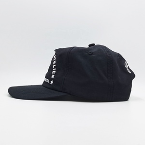 Bán Buôn Thêu Màu Đen 5 Tấm Mũ Bóng Chày Nylon Không Thấm Nước Không Có Cấu Trúc Cha <span class=keywords><strong>Hat</strong></span> Tùy Chỉnh Chạy <span class=keywords><strong>Hat</strong></span> - Product Image 5