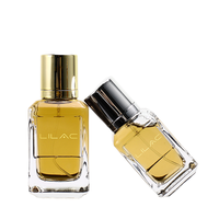 Flacons de parfum en verre de 30ml 50ml de haute qualité de forme carrée avec impression de logo et pompe
