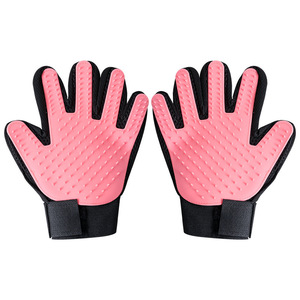 Gants de toilettage pour animaux de compagnie de classe moyenne, pour l'élimination des poils des chats, des animaux à poils longs, nettoyage facile - Product Image 2