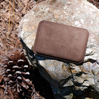Étui Portefeuille Magnétique en Alcantara Personnalisé pour iPhone 18 17 16 Pro Max avec Support Cartes Intégré