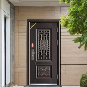 Puerta Principal Blindada <span class=keywords><strong>de</strong></span> Acero Inoxidable Reforzado <span class=keywords><strong>con</strong></span> Cerradura Inteligente, Puerta <span class=keywords><strong>de</strong></span> Entrada Principal para el Hogar, Puerta Exterior <span class=keywords><strong>de</strong></span> <span class=keywords><strong>Seguridad</strong></span> <span class=keywords><strong>con</strong></span> Pernos - Product Image 3
