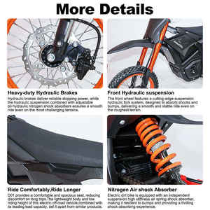 <span class=keywords><strong>Moto</strong></span> électrique tout-terrain puissante 3000W 60km/h avec freins hydrauliques pour adolescents et adultes (13 <span class=keywords><strong>ans</strong></span> et plus) - Product Image 5