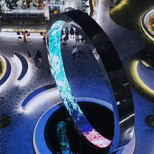 Esculturas de Acero Inoxidable Pulido a Espejo de Estilo Moderno Personalizadas, Artesanías para Arte y Coleccionables de Exterior - Product Image 6