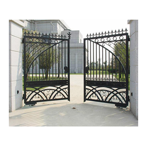 Color personalizado edificio casa de lujo jardín seguridad hierro forjado puertas delanteras - Product Image 1
