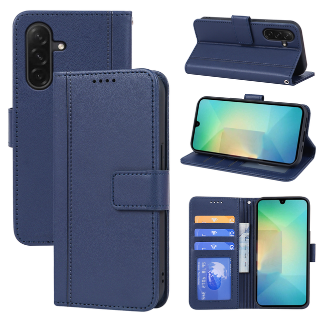 New Arrival Mobile Phone Case for Samsung Galaxy S26 Ultra S25 Edge S24 A17 A07 A18 A25E Book PU Leather Wallet Flip Cover